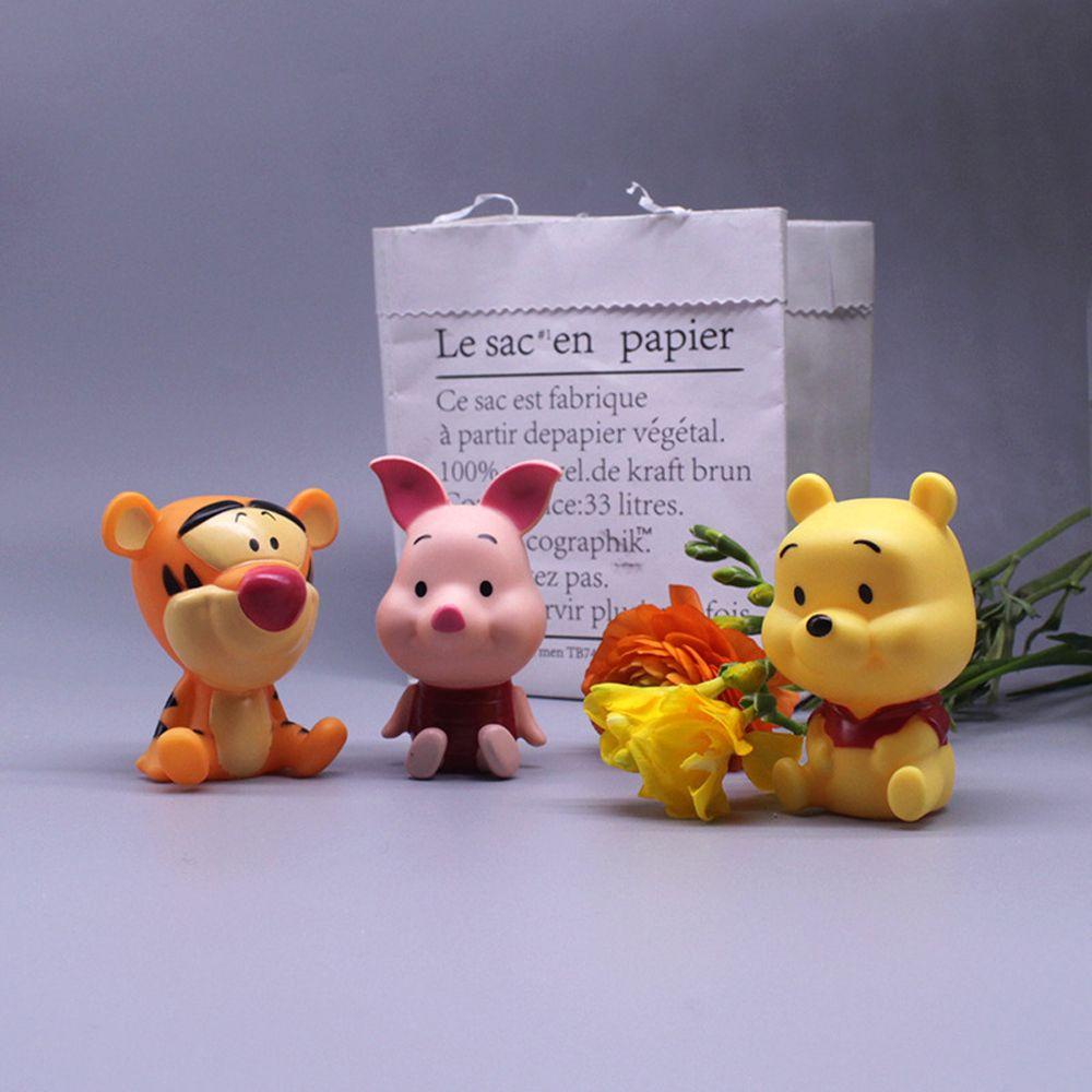 Mô Hình Nhân Vật Gấu Pooh Và Minnie REBUY1 Trang Trí Bánh Kem