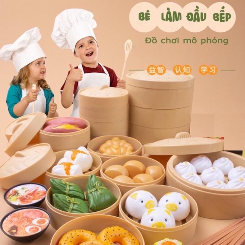 BỘ SẢN PHẨM ĐỒ CHƠI NẤU ĂN 3D GỒM 88 CHI TIẾT HÌNH MINH HỌA NHƯ THẬT CHO BÉ