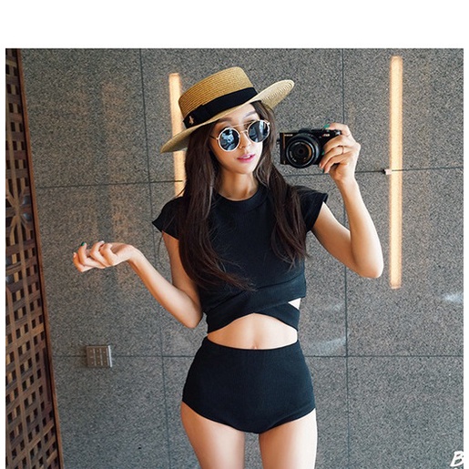 Bộ đồ bơi nữ  2 mảnh croptop thun lạnh đẹp