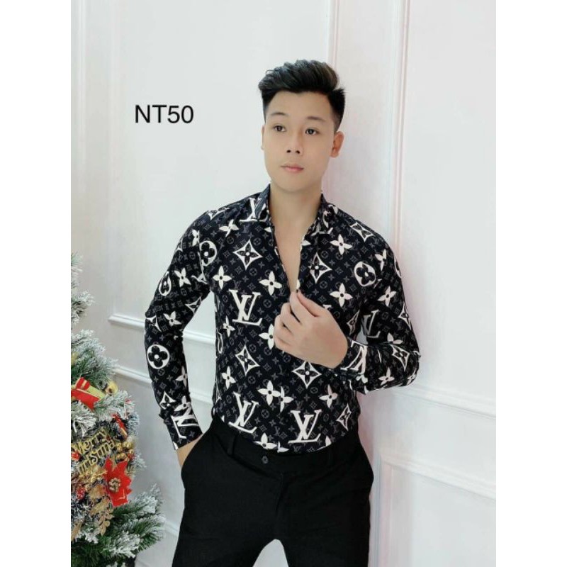 Áo Sơ-mi Nam Tay Dài Hiệu LV Đẳng Cấp | BigBuy360 - bigbuy360.vn