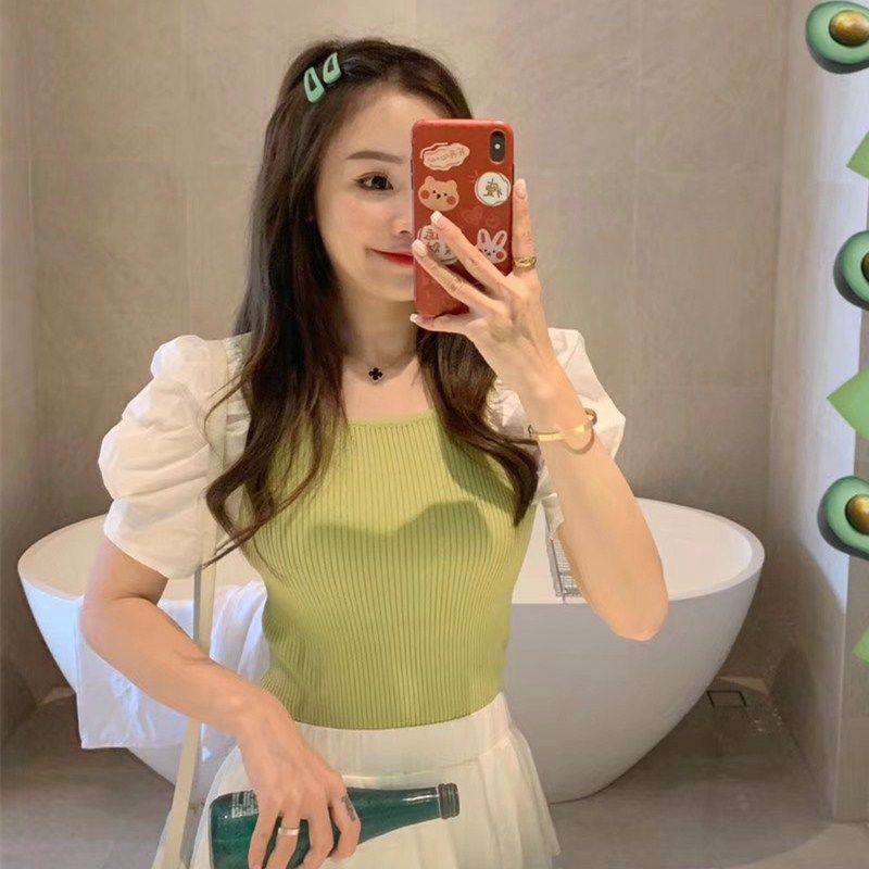 Áo Thun Nữ Tay Ngắn Cổ Vuông Thời Trang Quyến Rũ | BigBuy360 - bigbuy360.vn