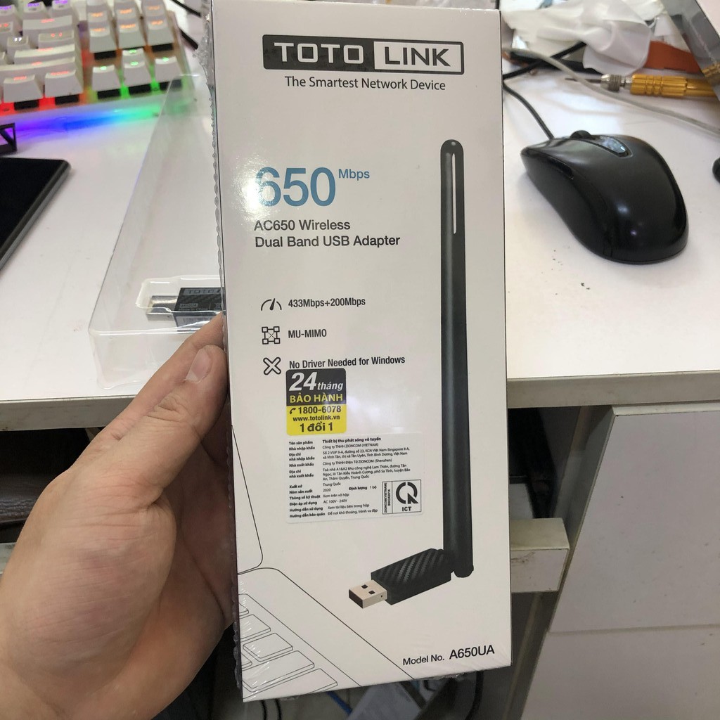 USB Wi-Fi Băng Tần Kép AC650 Totolink A650UA | BigBuy360 - bigbuy360.vn
