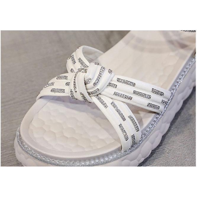 Xăng đan Đế Xuồng Dày 5.5cm Phong Cách Pháp Thời Trang Mùa Hè Hàng Mới Cho Nữ