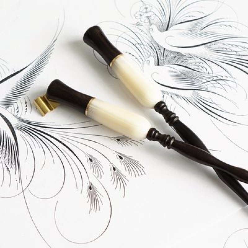 Quản chéo/thẳng gỗ đen kết hợp nâu trắng sọc