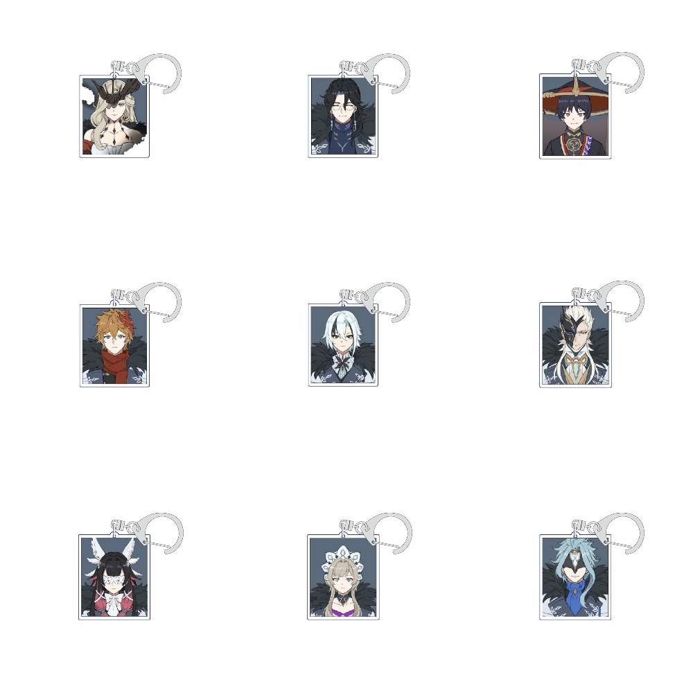 ( ẢNH THẺ ) Móc khóa GENSHIN IMPACT - FATUI QUAN CHẤP HÀNH game anime chibi mica trong acrylic