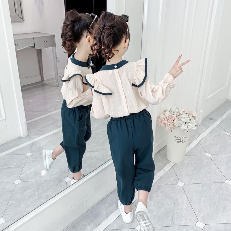 Bộ Đồ 2 Món Gồm Áo + Quần Dài Dành Cho Bé Gái 3-4 - 5-6 - 7-8 - 9-10 - 11-12 Tuổi 2023 Mới