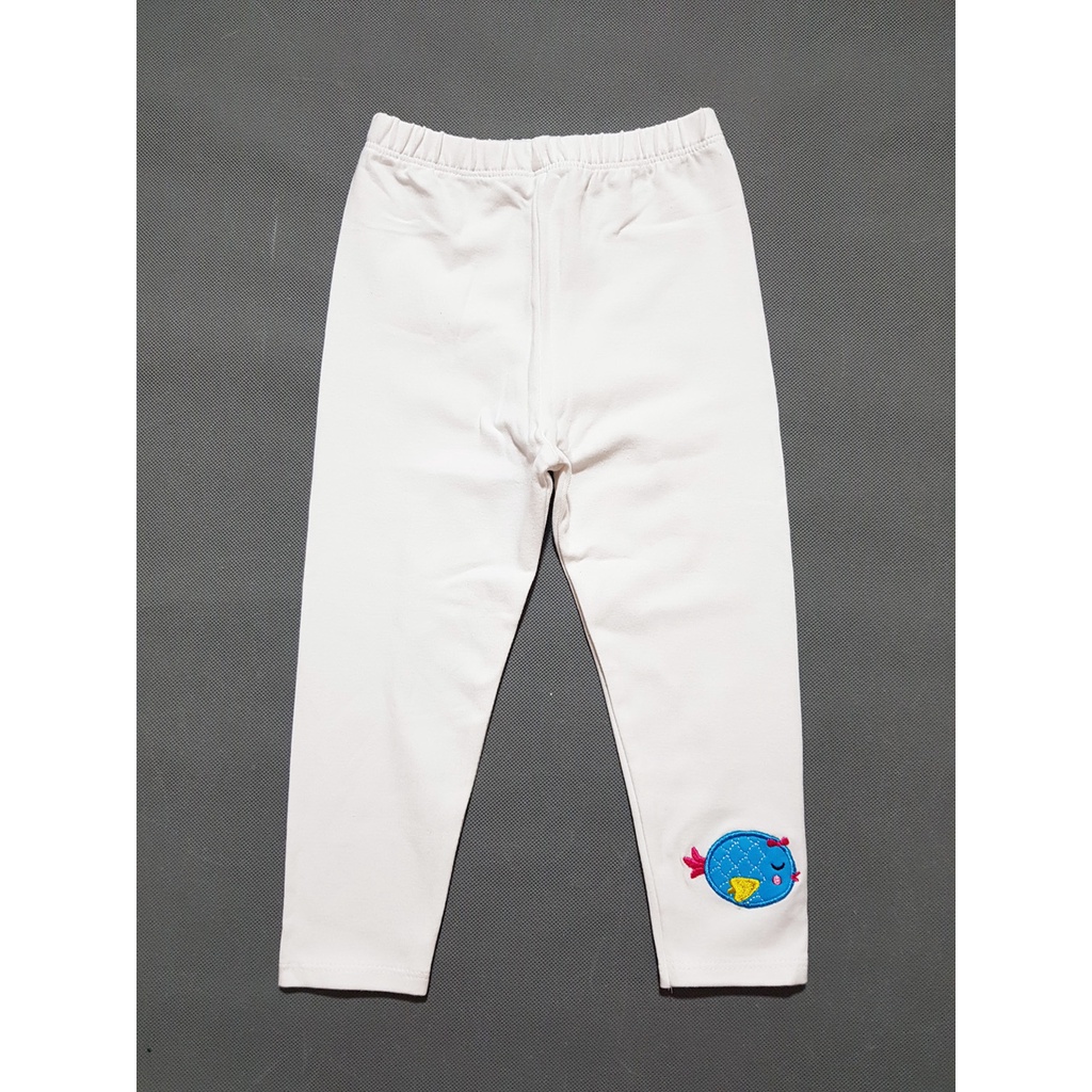 Quần legging dài bé gái nhiều màu thêu ngựa pony, thêu cá... mát mẻ và ngọt ngào