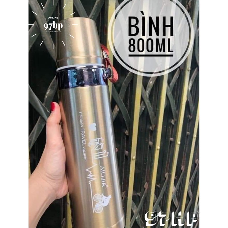 [003] Bình giữ nhiệt inox 3 lớp 800ml ly cốc cách nhiệt HÀNG ĐẸP- GIÁ RẺ- CHẤT LƯỢNG