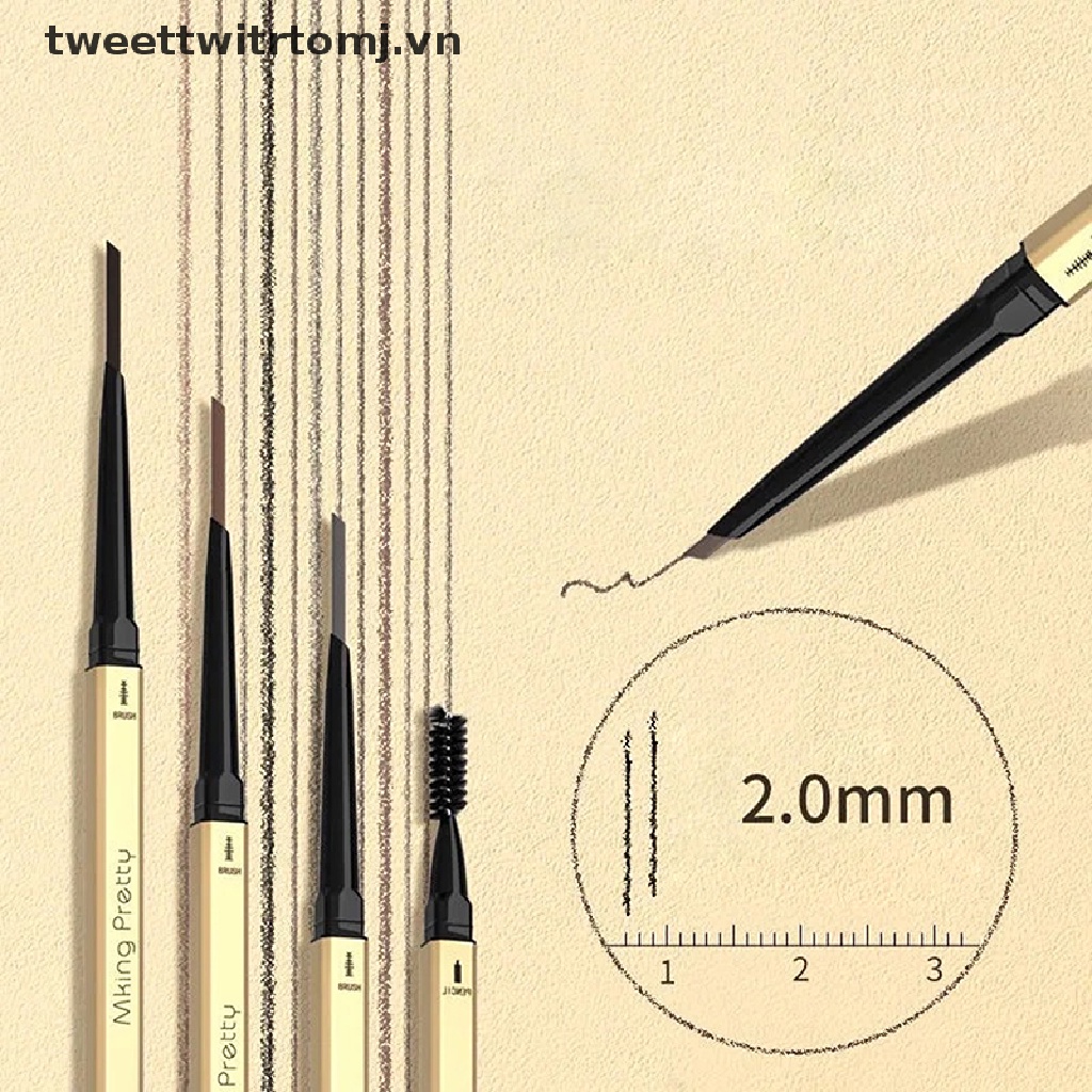 Bút kẻ lông mày hai đầu tam giác siêu mịn chống thấm nước TOMJ 5 màu tùy chọn
 | BigBuy360 - bigbuy360.vn