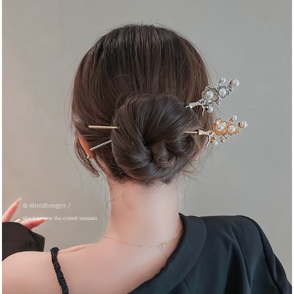 Trâm Cài Tóc Hình Hoa Phong Cách Trung Quốc Cho Nữ