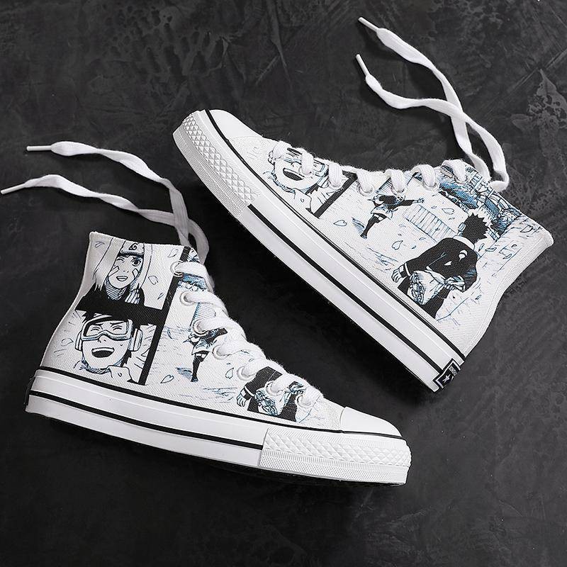 Naruto Canvas Anime thoáng khí cộng với kích thước giày nam tăng chiều cao | BigBuy360 - bigbuy360.vn