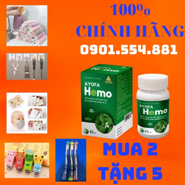 Combo 2 Ayofa Hemo Hỗ Trợ bệnh Trĩ và Suy Giãn Tĩnh Mạch