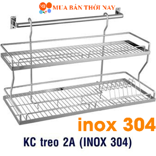 Kệ Chén Bát Đa Năng 2 Tầng Inox 304 Cao Cấp KC 15