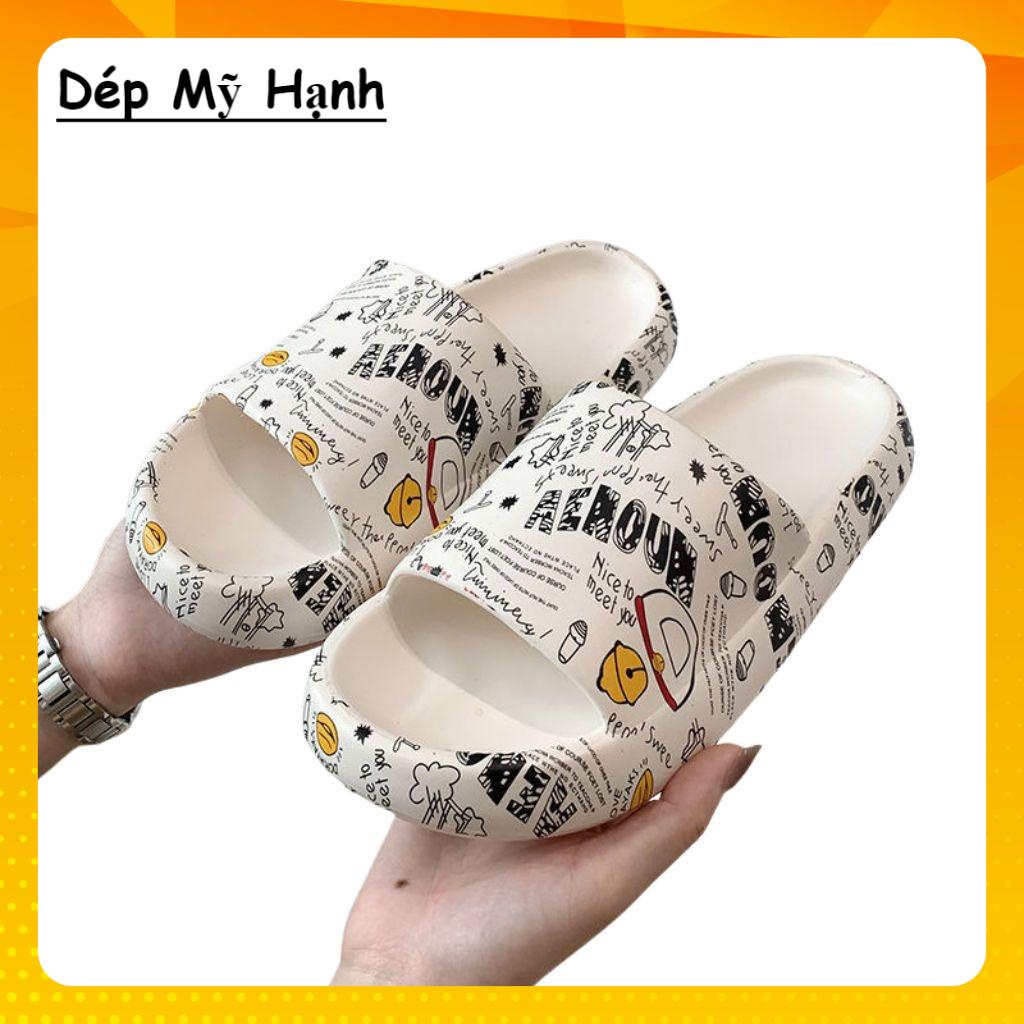 Dép bánh mì, dép nữ Họa Tiết BỌT BIỂN thời trang đi biển, êm chân SP2