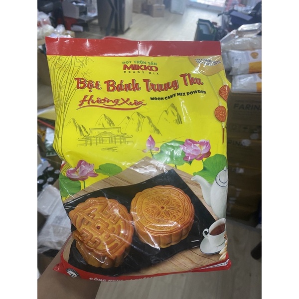 Bột trộn sẵn vỏ bánh trung thu Hương xưa mikko 1kg _ Nguyên Liệu làm bánh trung thu