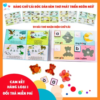 [Học liệu bóc dán] Học liệu bảng chữ cái tiếng việt