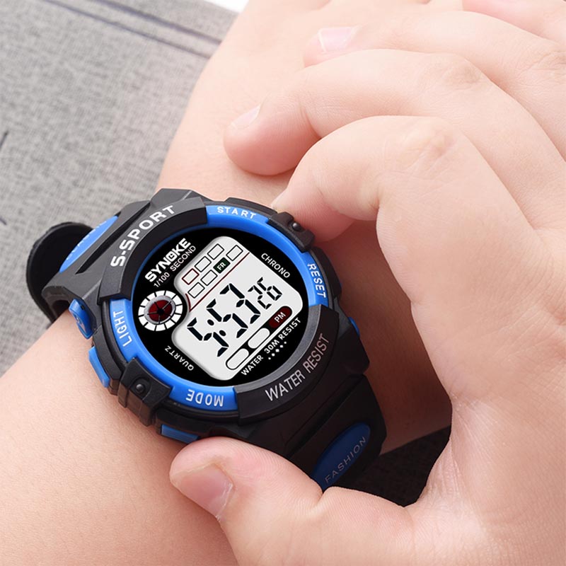 Đồng Hồ Trẻ Em Thể Thao điện tử dây cao su Đồng hồ điện tử nam nữ thể thao | BigBuy360 - bigbuy360.vn