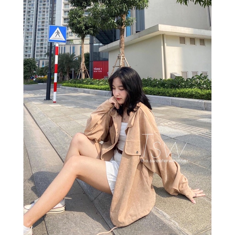 Áo khoác nhung lì The Sweater Weather