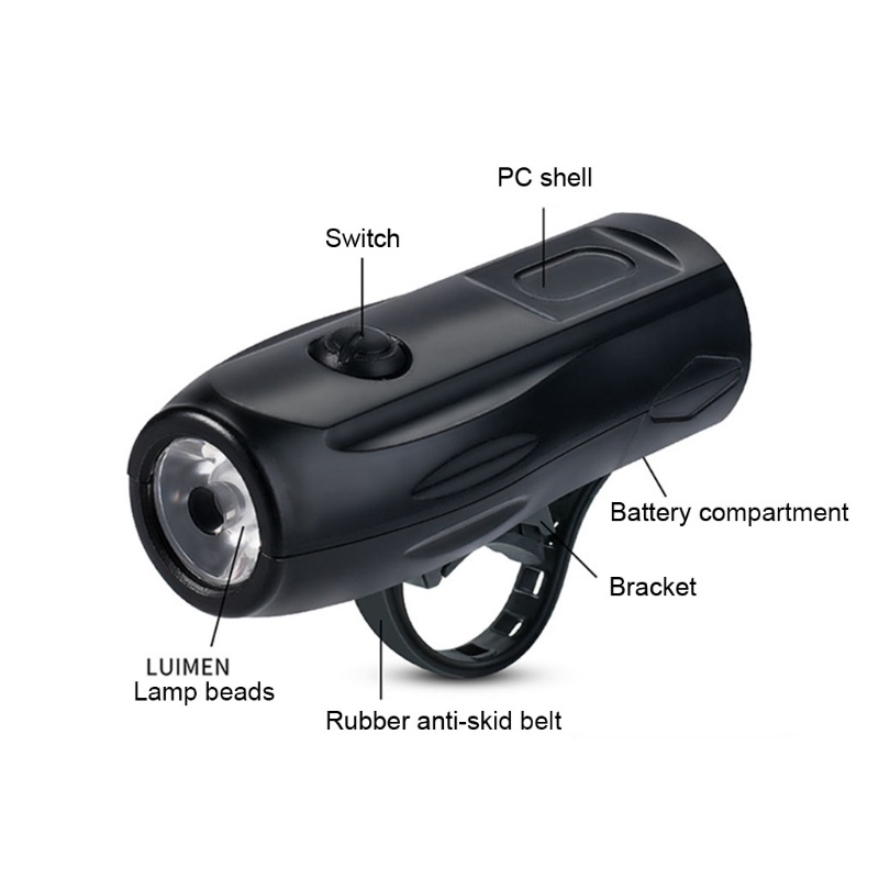 Bộ Đèn Pha Và Đèn Hậu 4 Chế Độ Chiếu Sáng Cho Xe Đạp