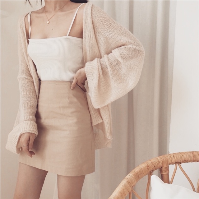 Áo Khoác Cardigan Oversize Giành cho Fan BiGISIZE giấu Tay Mập Bụng Béo CADIE BIGSIZE