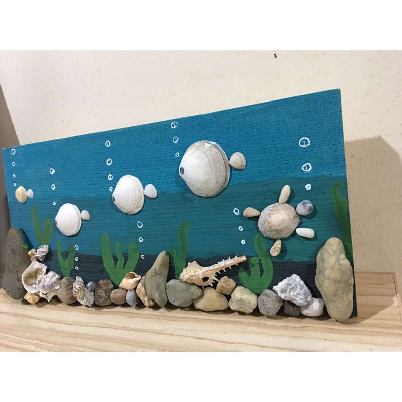 ✅✅ Tranh handmade từ vỏ sò,ốc và đá hoàn toàn từ tự nhiên, tranh trang trí