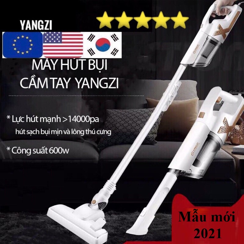 Máy hút bụi cầm tay gia đình YANGZI công suất 600w lực hút siêu mạnh hút sạch bụi mịn,lông chó mèo