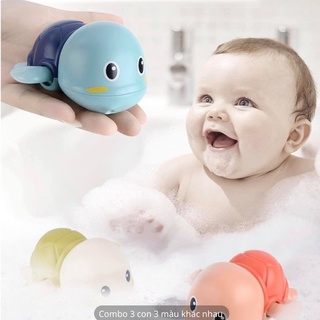 Set 3 rùa mini thả bồn tắm
