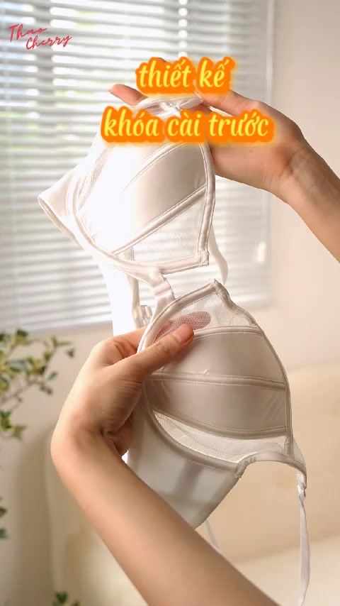 Bộ đồ lót đệm mỏng cho ngực to có gọng cài trước nâng ngực tạo khe - THAOCHERRY BL24 | BigBuy360 - bigbuy360.vn