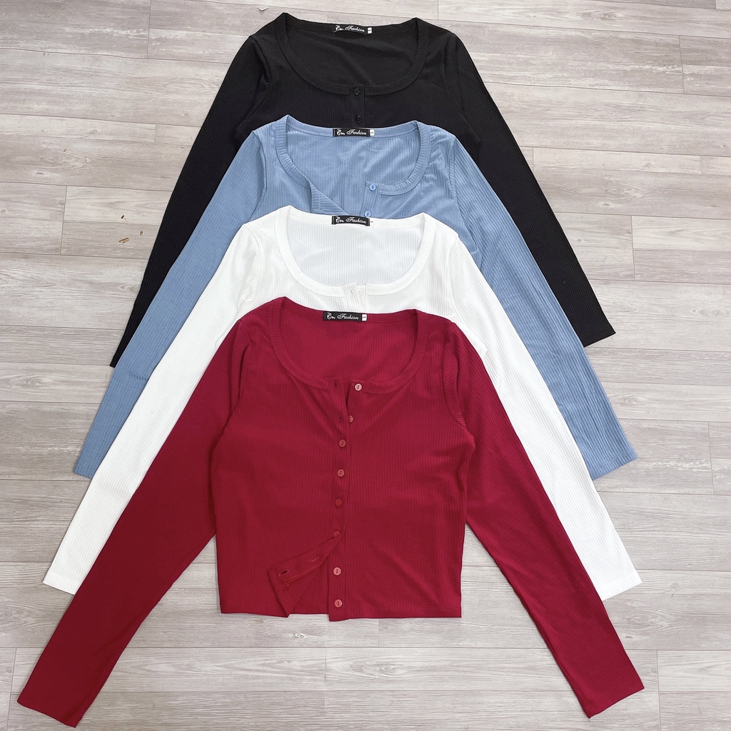 Áo Thun Nữ Tay Dài Bigsize(55kg đến 95kg), Áo Thun Kiểu Nữ Croptop Size Lớn Chất Thun Gân Ôm Tôn Dáng MÃ G15