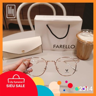 Gọng kính tròn kim loại cao cấp thời trang hàn quốc ulzzang nam nữ Lilyyeyewear L2014