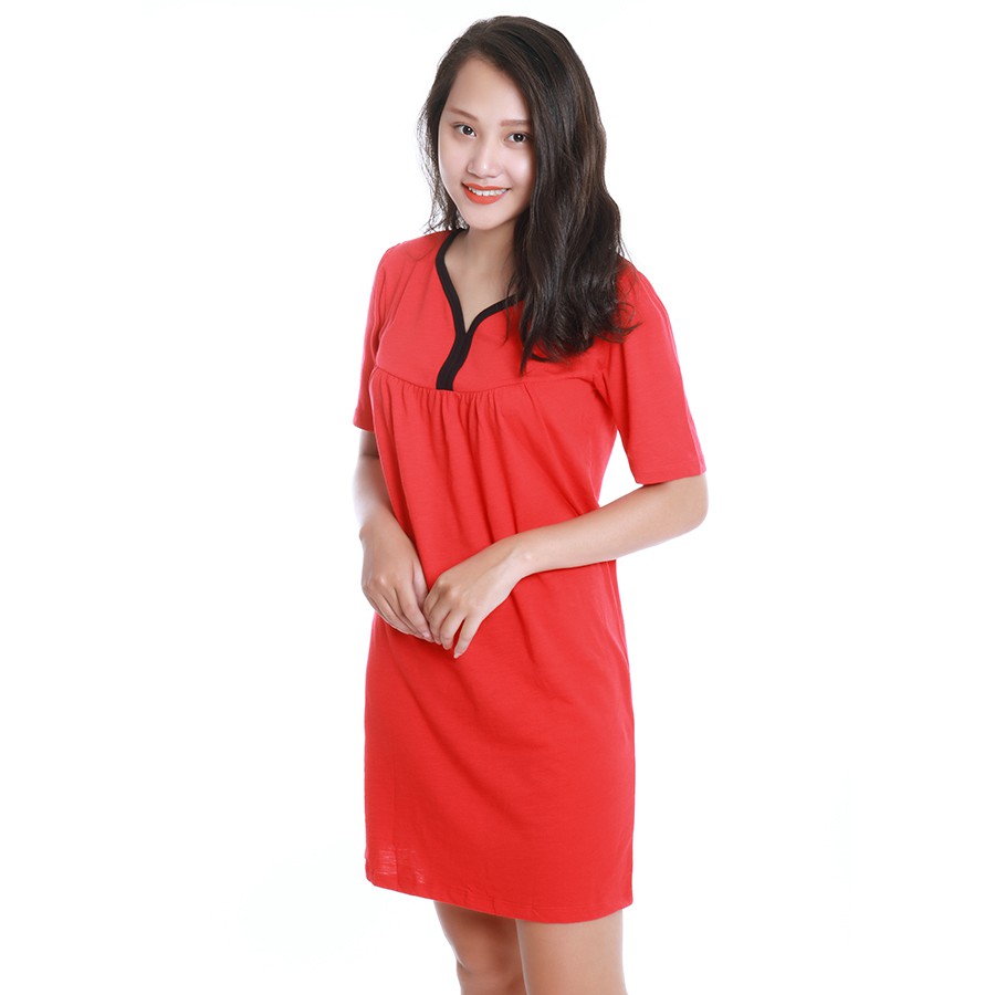 Váy nữ B4002 thương hiệu NARSIS màu đỏ quyến rũ