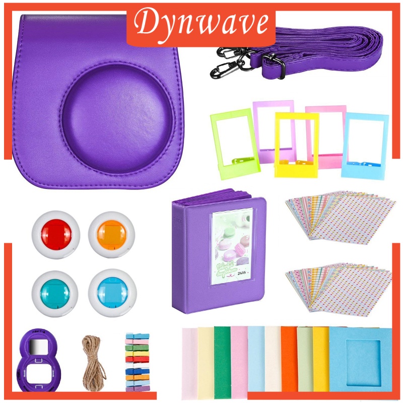 [DYNWAVE] Accessories Bundle Kit For Fujifilm Instax Mini 9 Camera With Straps