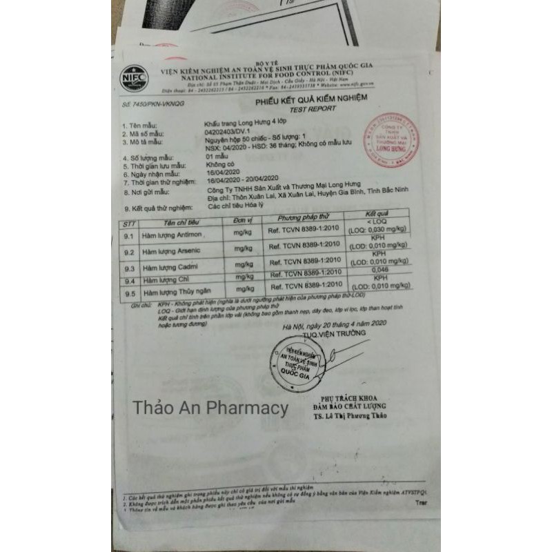 Khẩu Trang Y Tế Long Hưng 4 lớp - Hộp 50c