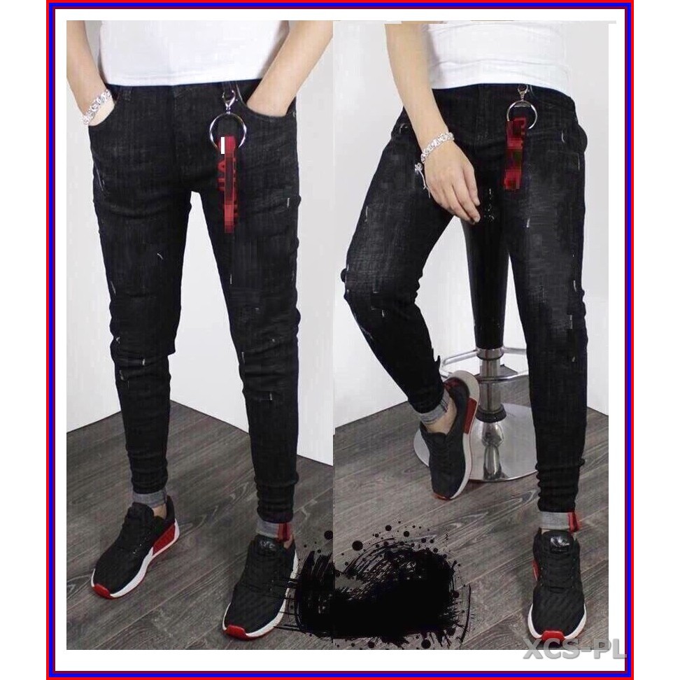 Quần jean nam cao cấp CÀO NHẸ 384 màu NGẢ ĐEN không xù lông, không ra màu, chất giãn tốt sho3-28