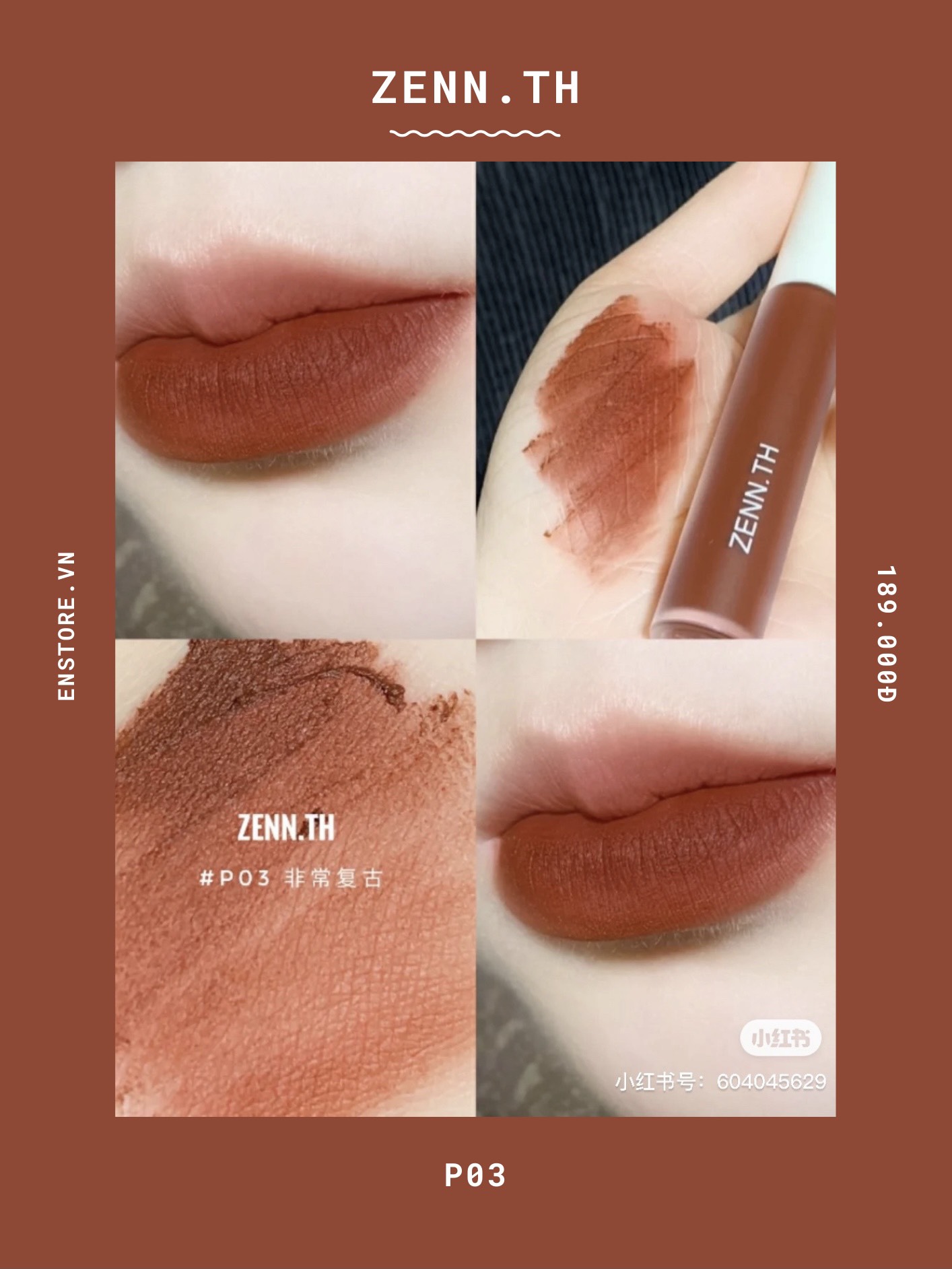 [ZENN.TH] Son kem lì Zenn.th More Than Matte Powder Lip Colour