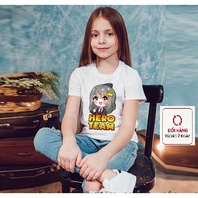 Áo Hero Team Toàn Thành Viên Siêu Đẹp | Áo Thun Mini World Hero Team Bé Trai | Bé Gái Mẫu Mới