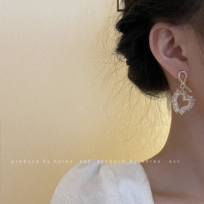 Bông Tai Dáng Dài Bằng Bạc 925 Đính Ngọc Trai Sang Trọng Phong Cách Hàn Quốc Thời Trang Cho Nữ