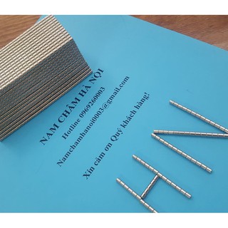 Nam châm viên trắng nhỏ 2x2mm