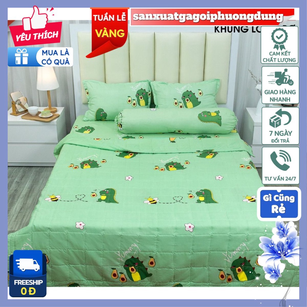 Vải Chuyên May Ga Gối,May bọc ghế,đệm ngồi,khổ vải rộng 2m3,chất cotton poly,có chọn mẫu-MẪU KHỦNG LONG