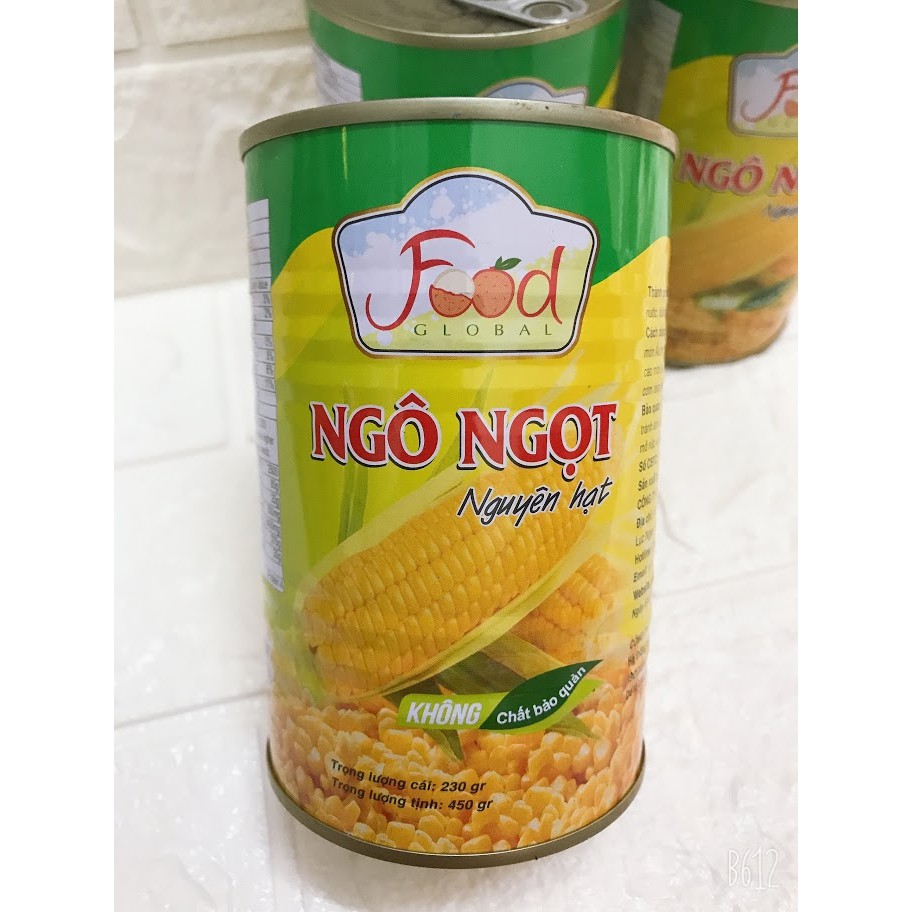 Ngô Ngọt Nguyên Hạt Đóng Lon 450g