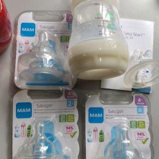 Núm ti thay thế bình sữa MAM