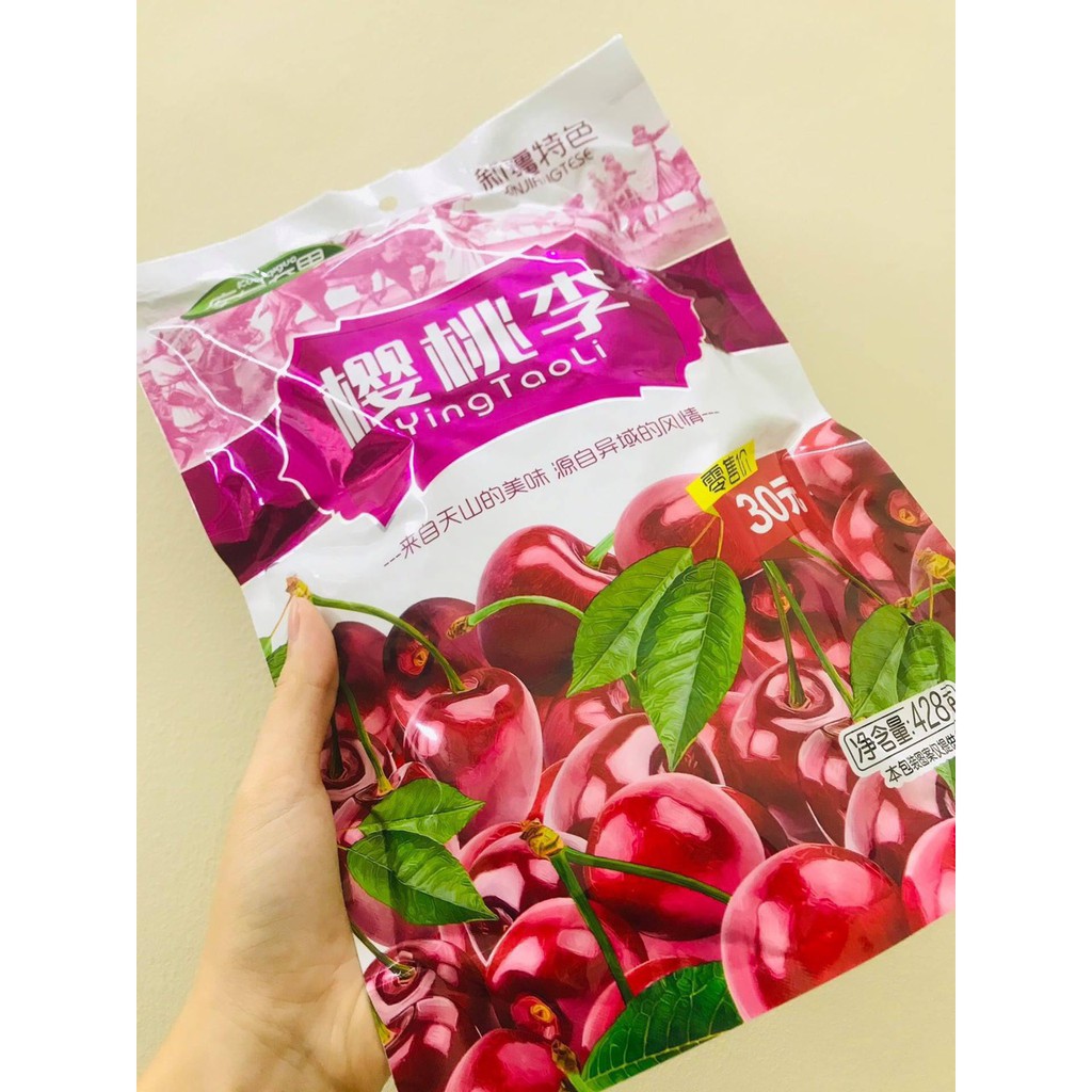 GÓI 428gr Ô MAI VIỆT QUẤT - Ô MAI CHERRY TƯƠI LANMEILIGUO SIÊU NGON