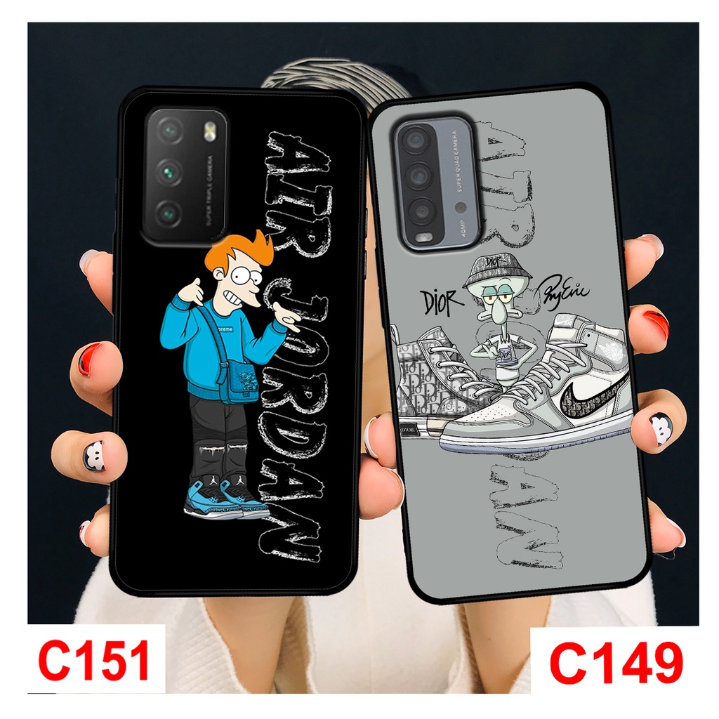 Ốp Redmi 9T - Xiaomi Poco M3  in hình airjordan cute ngộ nghĩnh. ốp lưng Xiaomi Redmi chất lượng.