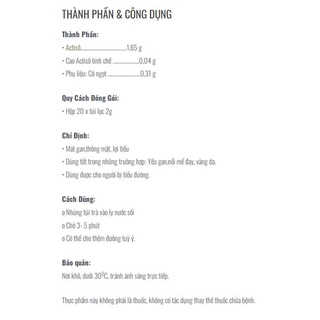 Trà atisô ladophar thượng hạng ( combo 5 hộp, 1 hộp 100 túi lọc)