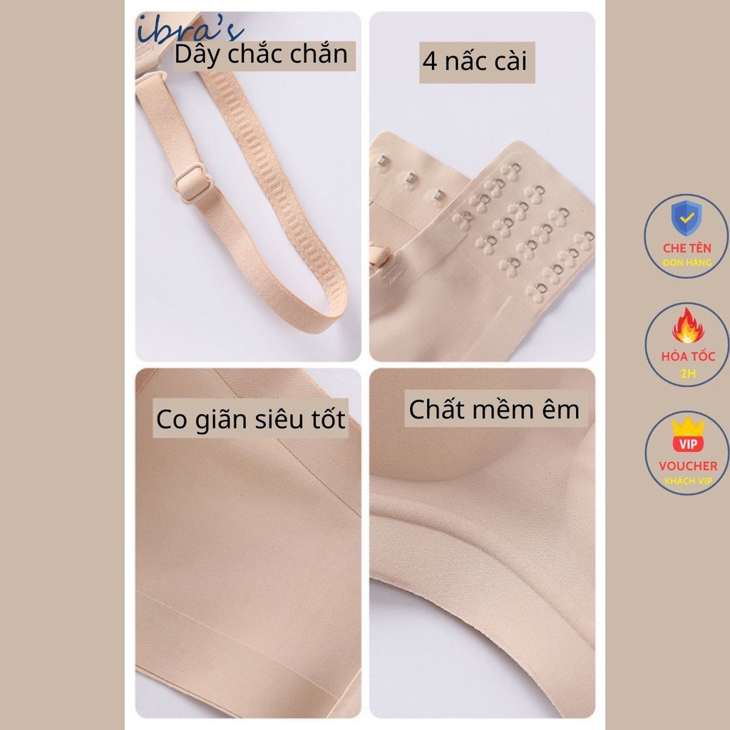 Áo Nâng Ngực Không Dây IBRA'S STORE Áo Lót Độn Ngực To Tròn Sexy Quyến rũ, Không Gọng Chống Tụt Ôm Sát Body IBRA A35