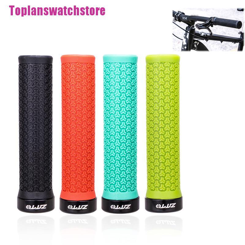 [Toplan] Mountain Bike Grips Anti-Slip Durable Shock-Proof Rubber Fixed Gear Handlebar