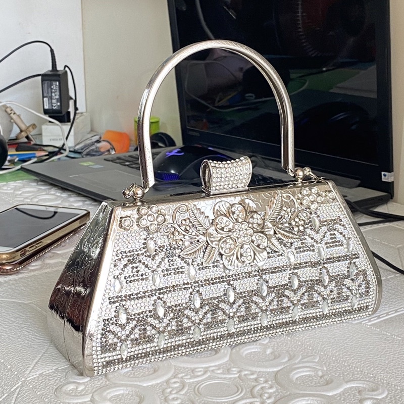 TÚI XÁCH DỰ TIỆC HOA VĂN SANG CHẢNH