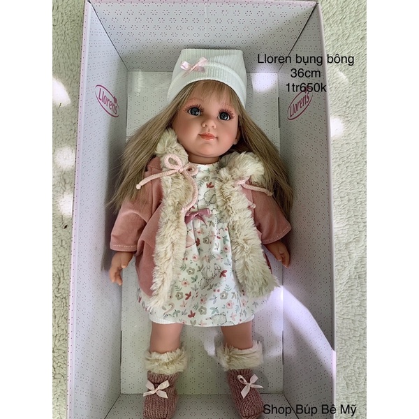 Búp bê Tây Ban Nha Spain hiệu LLOREN, búp bê em bé 36-40 cm.
