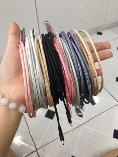Dây cáp sạc bọc dù dài 2m các loại type-c, micro, iphone