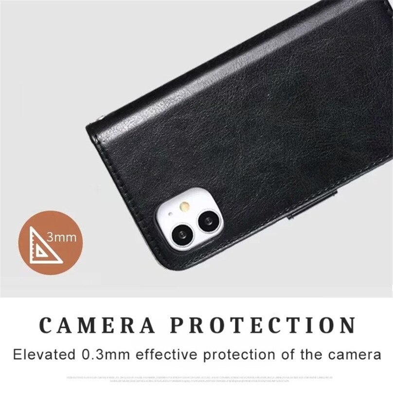 Ốp Điện Thoại Da Kèm Ví Nam Châm Có Thể Tháo Rời Cho iPhone 12 13 Pro Max 14 13Mini 11 XS Max SE 2020 XR X 7 8 Plus